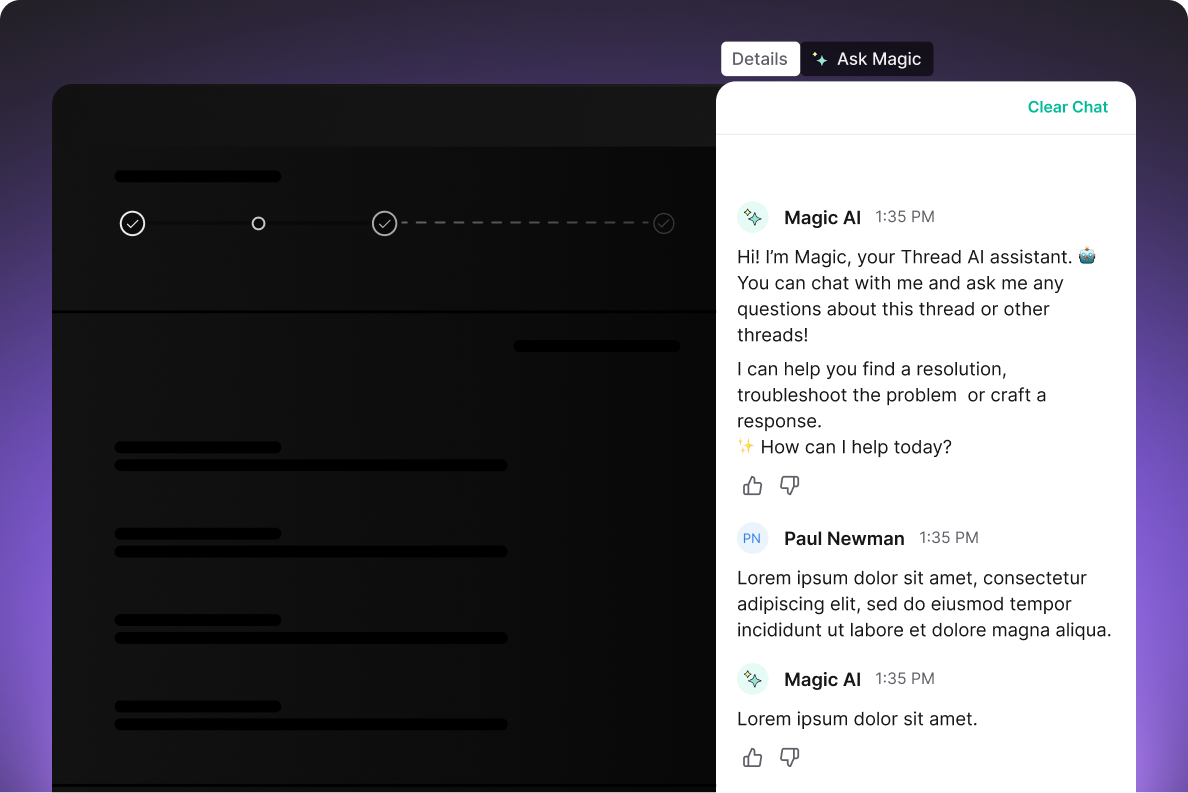 Thread Chat with magic